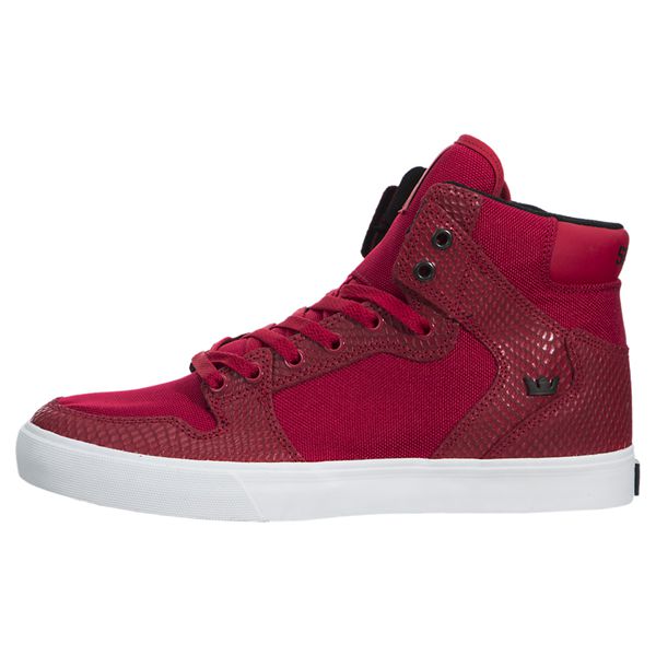 Supra Mens Vaider High Top Shoes - Red | Canada N9971-6Z52